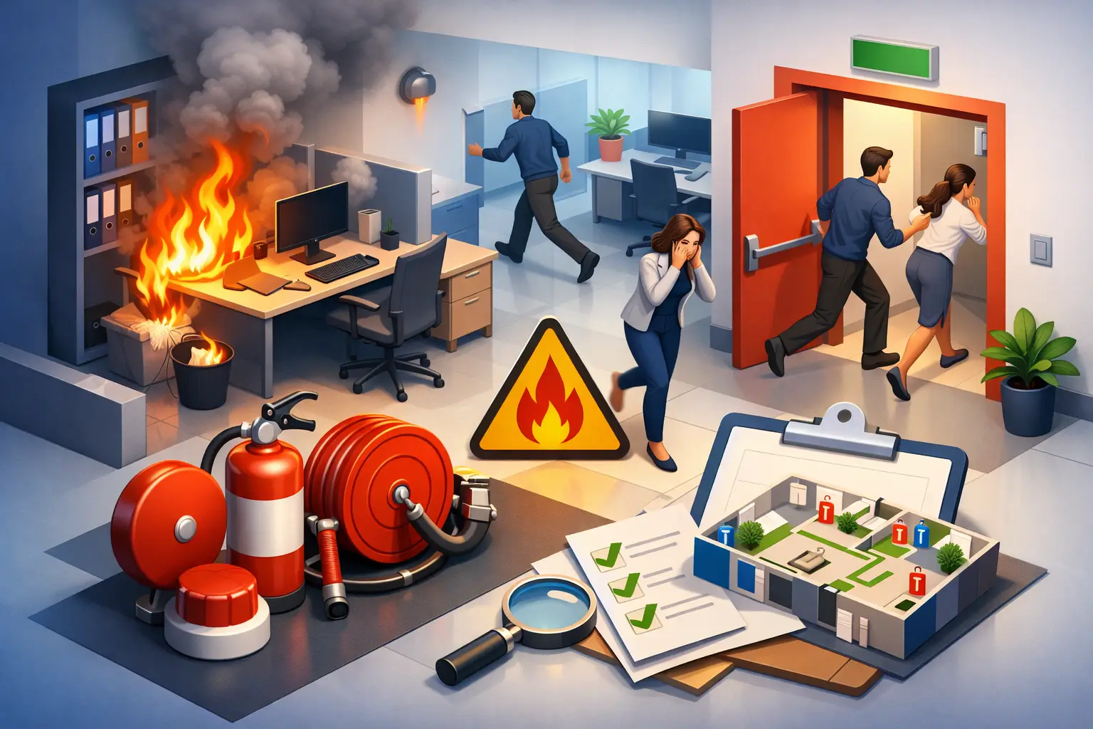 Office Fire Risk Assessment Example for UK Offices