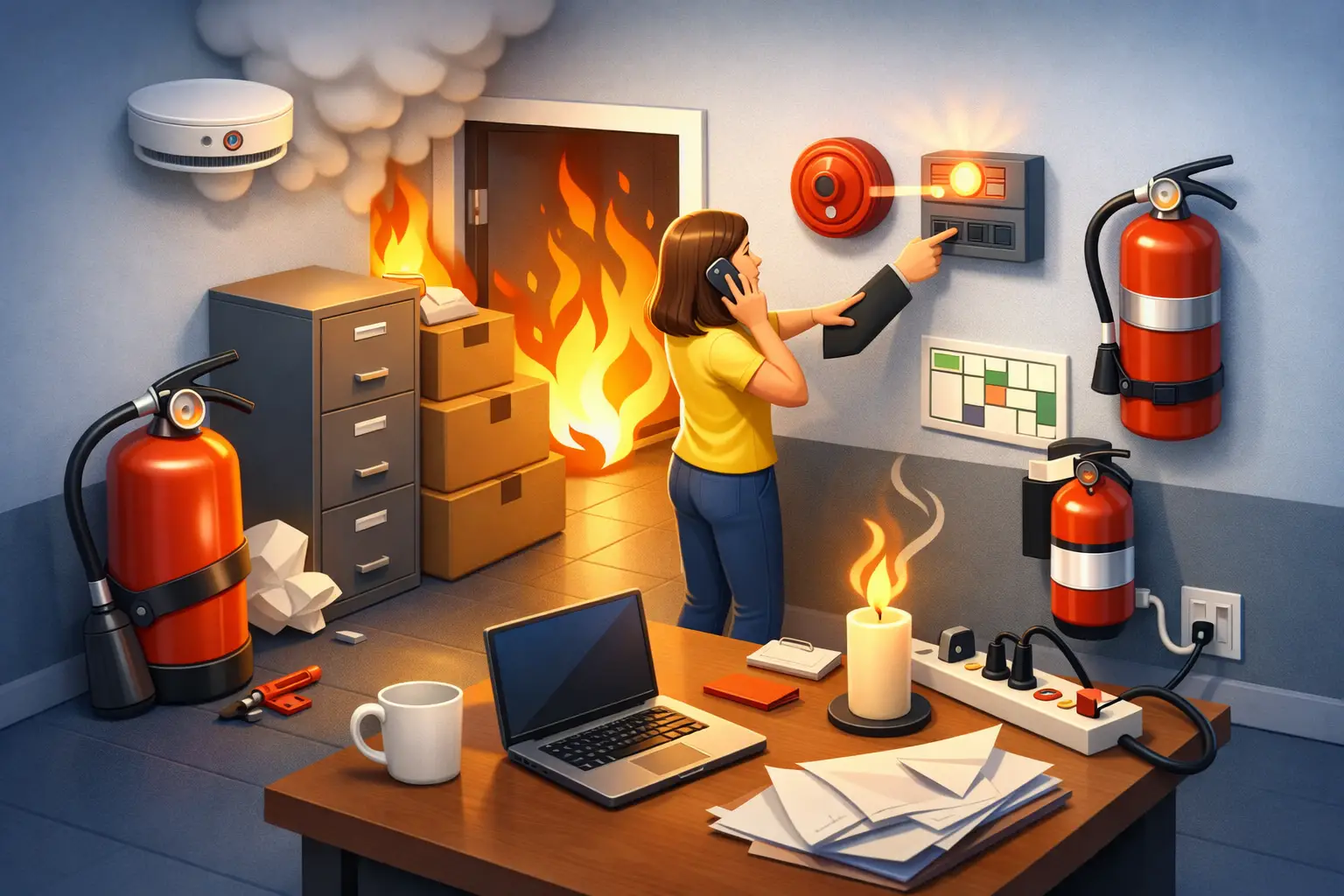 Top Fire Safety Compliance Mistakes at Work
