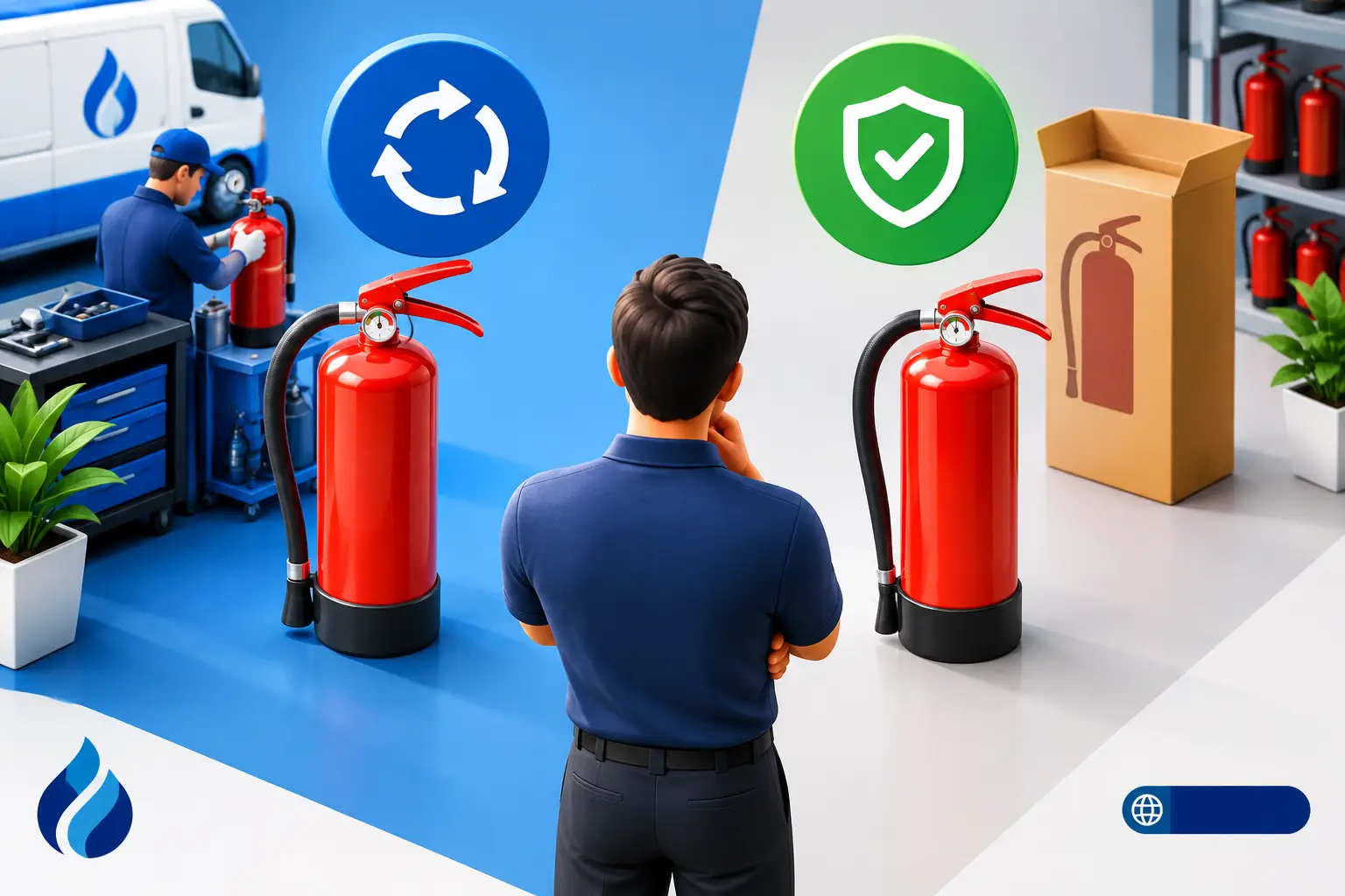 Should You Refill or Replace Extinguishers?